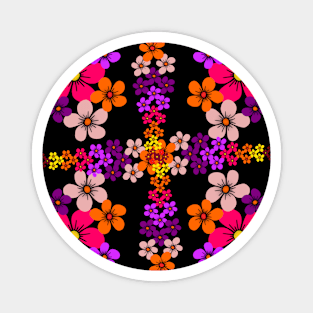 Floral Pattern Flower Tendril Blooming Flower Meadow Blooms Magnet